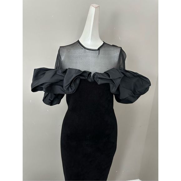 ALEXANDER MCQUEEN Balloon sleeves maxi dress - Picture 5 of 13